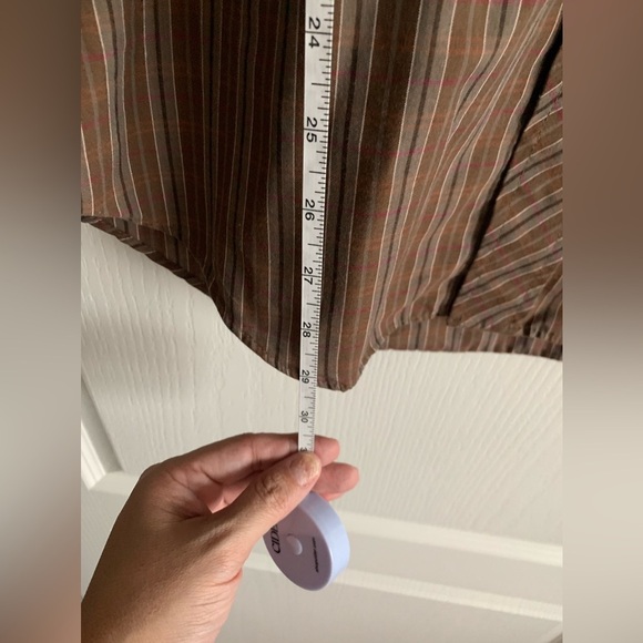 Vintage Pearl snap long sleeved brown western shirt size 15 - Picture 8 of 9